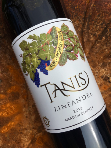 Bottle of Tanis Zinfandel
