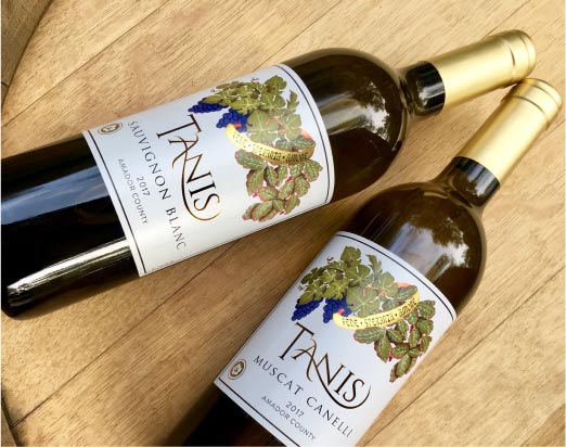 Tanis Wines on Wine Barrel